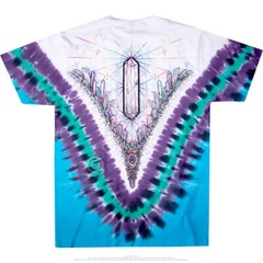 CRYSTAL TOP-2 SIDED TIE DYE T-SHIRT S-M-L-XL-2X New Age MINERALS