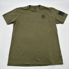 Victorious Society T-shirt Men M Green Graphic Print Logo In USA.#37294
