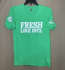 Heineken x Miami Dolphins SGA Fresh Like 1972 T-Shirt Unisex Medium Retro Green