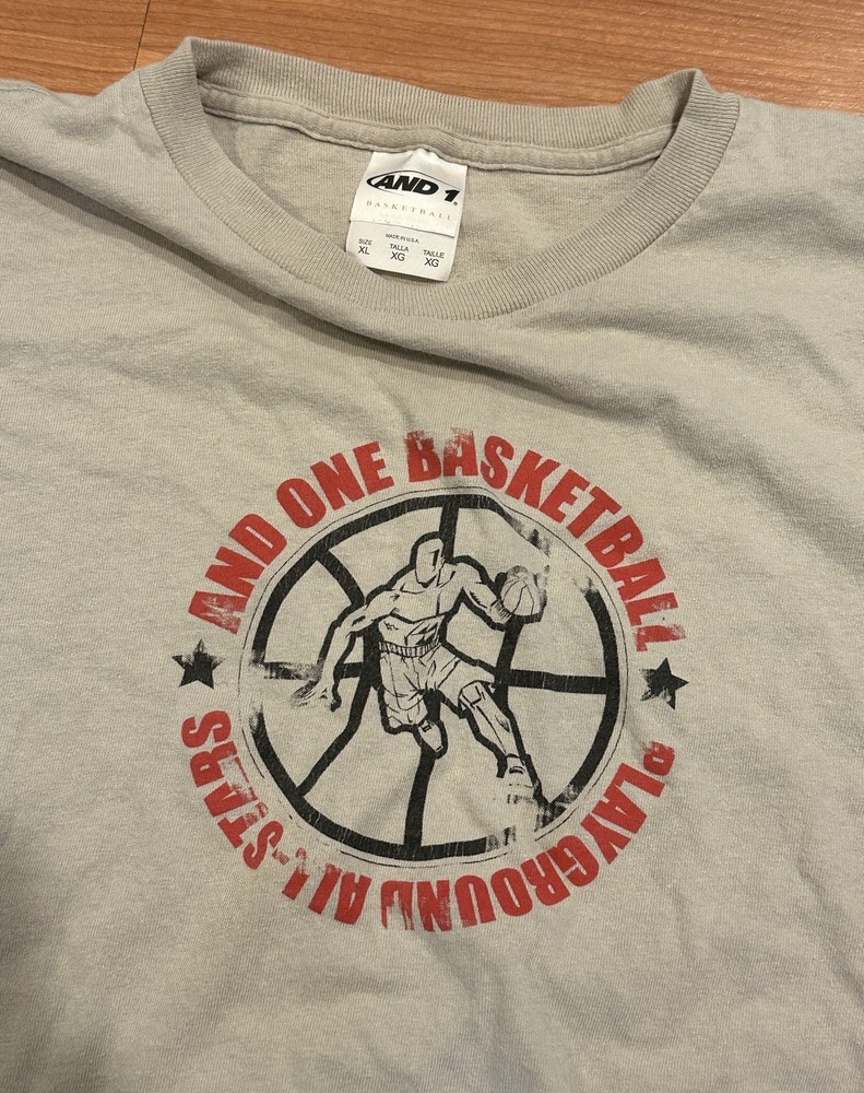 Vintage AND1 Basketball 1990s T-shirt Streetball Streetwear Men’s XL Rare Shirt