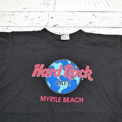 Vintage Hard Rock Cafe Shirt Mens Large Black Myrtle Beach Made USA 90s Tee