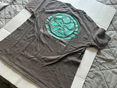 HAWAIIAN ISLAND CREATIONS SZ L GRAY SHORT SLEEVE T-SHIRT…SEE DESCRIPTION