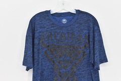 Mens American Fighter Fairbanks Graphic T-shirt, Blue, XL
