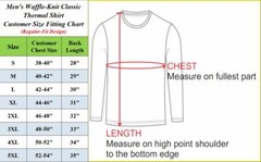 Men’s Crew Neck Waffle-Knit Long Sleeve Thermal Shirts (S-5XL) NWT Free Shipping