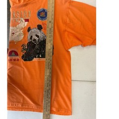 Vintage 90s Excursion China Shanghai Panda Graphic T Shirt Large Orange Tourist