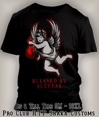 8XL Greystone Big Size Tee Shirt Blessed By Success Angel Sneaker T Streetwear