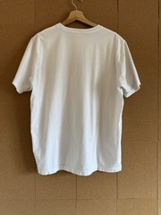 DIESEL Men’s Graphic T-Shirt Top XL White Cotton Metal Music Print Embroidered