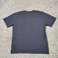 Carhartt Shirt Mens Large Gray Yellow Spell Out Tee Work Wear Outdoors Adult A12