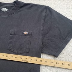 Dickies Shirt Mens M Black Pocket Tee Workwear Tagless Cotton Jersey Crewneck