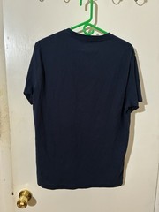 Eddie Bauer Adult Medium Navy Blue Cotton/Poly Blend T-Shirt