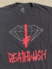 Rare Deathwish / Diamond Supply Co. Collab Skateboard T-Shirt Medium