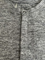 Lululemon Surge Long Sleeve Henley Space Dye Camo Black Dark Slate Size Small