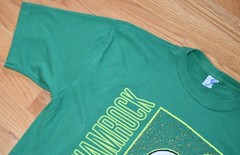 VTG 1990s Snoopy St Patricks Day Joe Shamrock Single Stitch Peanuts Green USA L