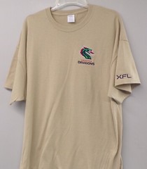 XFL Football Seattle Dragons Embroidered T-Shirt S-6XL, LT-4XLT NFL New