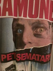 Vintage The Ramones Pet Sematary Promo Movie Ringer Shirt XL 🚛 RARE 🐈‍⬛️