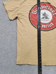 Budweiser Shirt Adult S Brown Beer Brewing Company Tee Alcohol Bartender Party