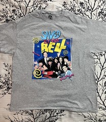 Saved By The Bell Vintage Style Tee – XL- Gray 80s 90s Nostalgia Xennial