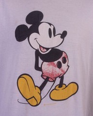 vintage 80s Artex Disney Mickey Mouse Sleep Shirt T-Shirt Pajama distressed OSFA