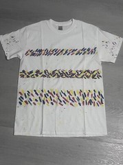 90’s Style Contemporary Colors Hand Painted Tshirt