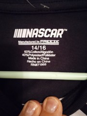 NASCAR FREEZE Colorblock Long Sleeve Graphic Logo Crew Neck T-Shirt Size 14/16