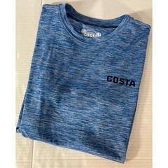 Costa Del Mar Performance Shirt Mens Size M Blue Heather Graphic Fishing Tee