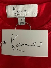 Karl Kani Logo Red Cotton Men Adult Graphic T Shirt Size S