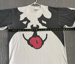 Vtg Big Dogs Dog Face T Shirt XL All Over Print USA Single Stitch 90’s Graphic T