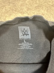 WWE Ultimate Warrior Logo Graphic T-Shirt Men’s Large Black Double Sided Tee