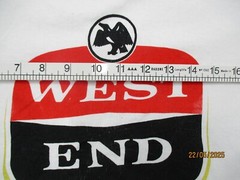 West End Mens T Shirt Tee XL White Short Sleeve RoundNeck Cotton Graphic Vintage