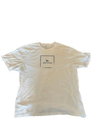 Rip Curl White Tee with Blue Chest Logo