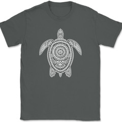 Turtle Mandala T-Shirt Beautiful Pattern Ocean Sea Shell Graphic Gift Tee