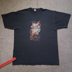 Vtg Foamy The Squirrel Shirt Men XL Black Neurotically Yours Cartoon Mighty Fine