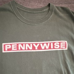 Pennywise Band Graphic T-shirt Green Men’s Short Sleeve Crew Neck Size Regular