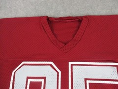 VINTAGE Medalist Sand Knit Football Jersey Mens Extra Large Red Mesh Number 85