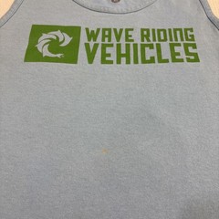WRV Tank Top Shirt Logo Graphic Print Wave Riding Vehicles Surf Shop Virginia
