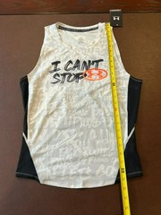 Under Armour Gray Black I Can’t Stop Sleeveless Compression Tank Top Large