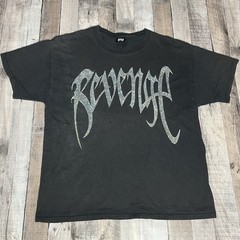 Revenge Shirt Adult Large Black Bejeweled Rhinestone Graphic Diamond Streetwear