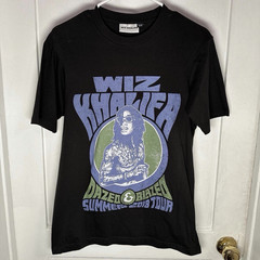 Wiz Khalifa Men’s XS Black Dazed & Blazed Tour Graphic Crew Neck T-Shirt
