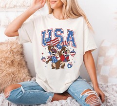 Disney Chip And Dale 4th Of July T-shirt Unisex #1