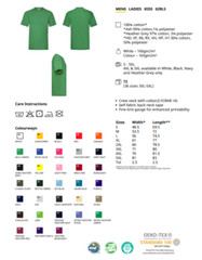 5 PACK Fruit of the Loom Mens Tee Shirt Plain 100% Cotton Round Neck T-Shirt TOP