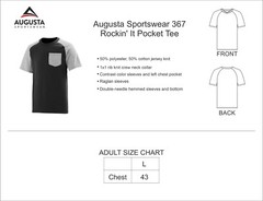 Augusta Sportswear 367 – Rockin’ It Pocket Tee