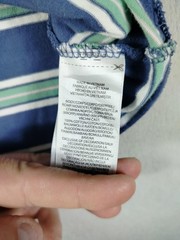 Polo Ralph Lauren Shirt Mens Medium Blue Striped Classic Fit Logo Tee Preppy