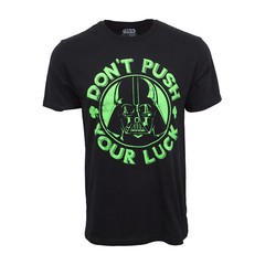 STARWARS DONT PUSH YOUR LUCK T SHIRT OFFICIAL LICENSE T SHIRT