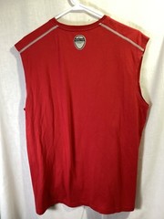 Nike Pro Dri-Fit Red Sleeveless Large Cotton Blend T Shirt