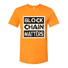 Block Chain Matters Graphic T Shirt For Crypto Enthusiasts And Tech Fans Unisex