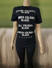 KILLSTAR ~ Gothic T-Shirt “Spring, Fall, Summer Winter, Colours Black” Size S #W