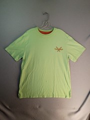 Disney Parks Aulani Resort Hawaii Go Long Surfboard Shirt Lime Green Mens Large