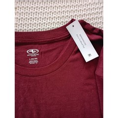 Athletic Works DriWorks Long Sleeve Shirt Men’s Large 42-44 Claret Red NWT