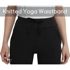 High Rise Yoga Scrub Pants Women – Straight Wide Leg Uniform Pants with Cargo…