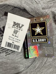 “US Army Since 1775” Logo Ash Gray Heather T-Shirt by MV Sport – Size XL – NWT